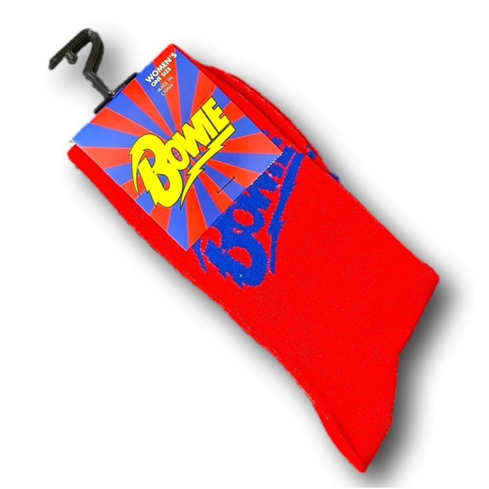 David Bowie Novelty Crew Socks - NWT